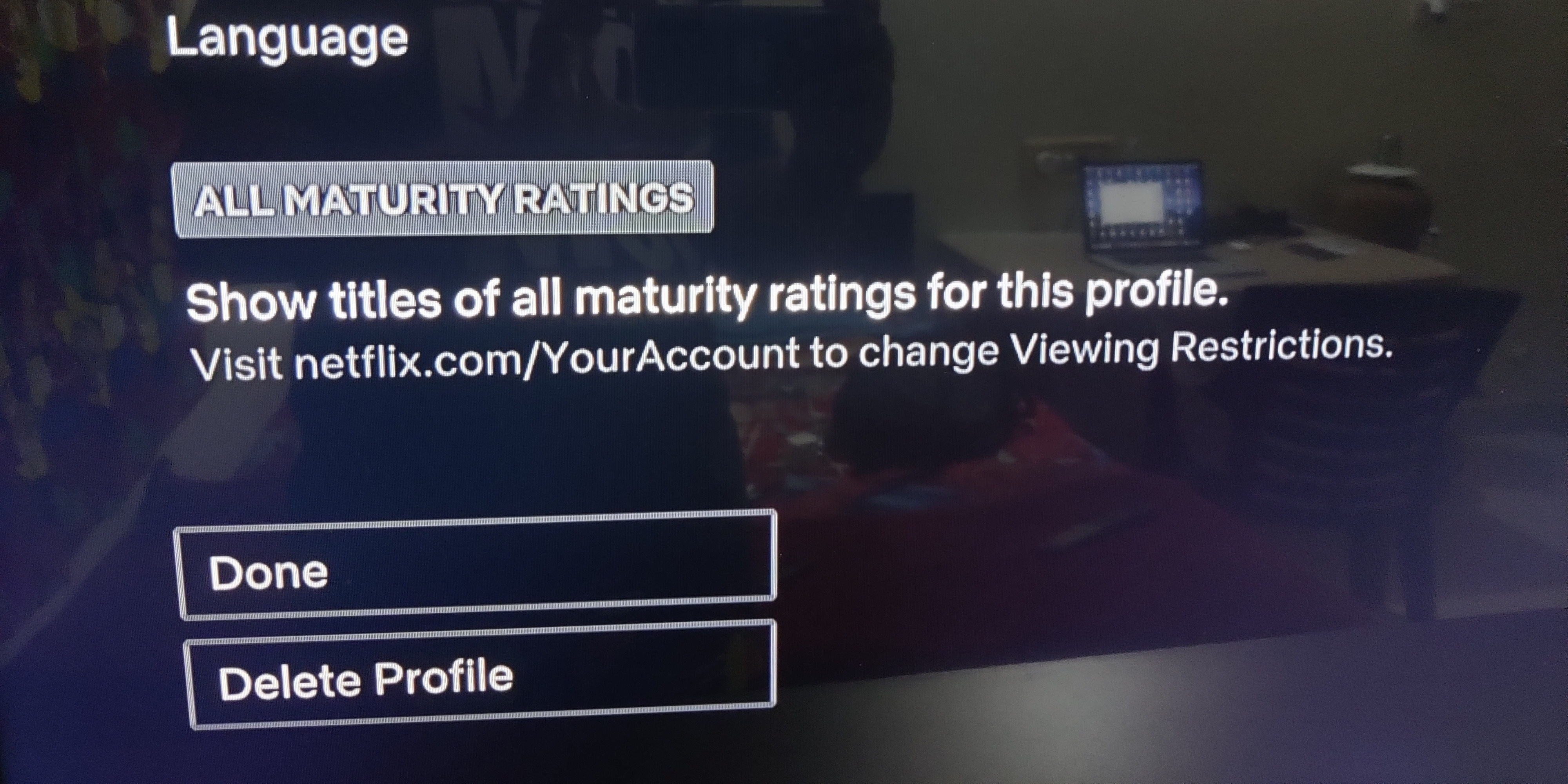 Delete a Netflix profile on Amazon Fire TV