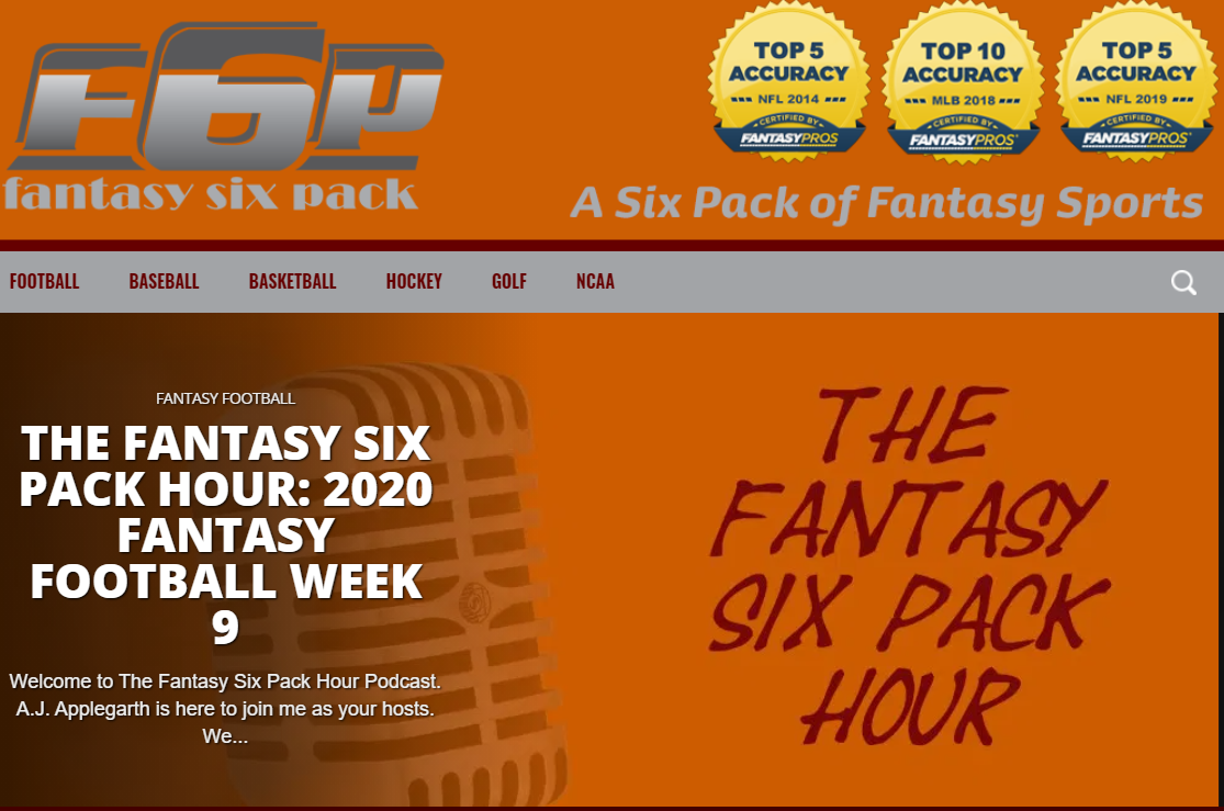 fantasy six pack homepage