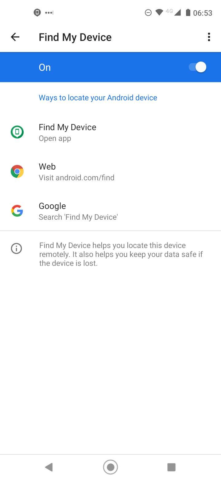 how to turn on find my device android when stolen