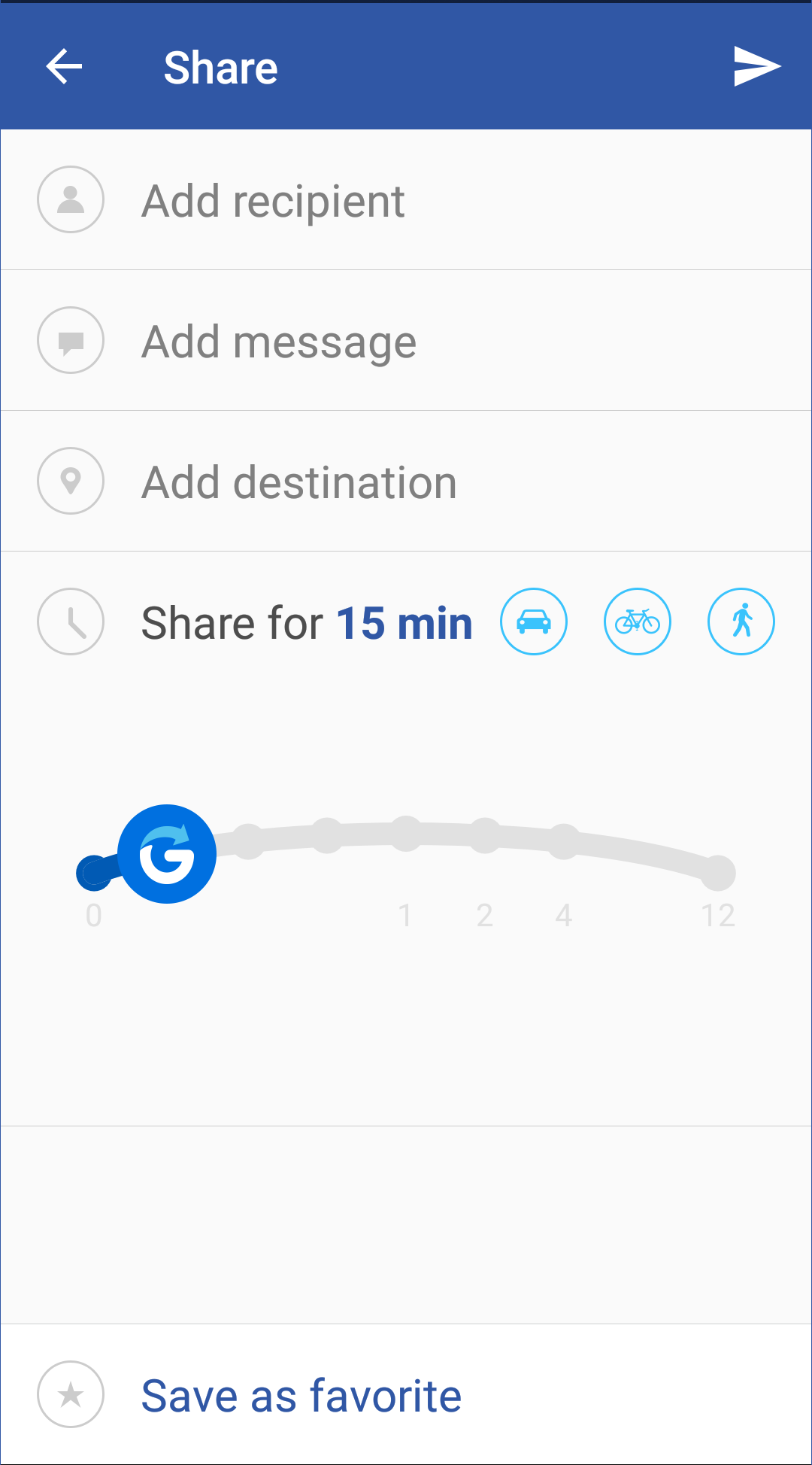 glympse app share location information