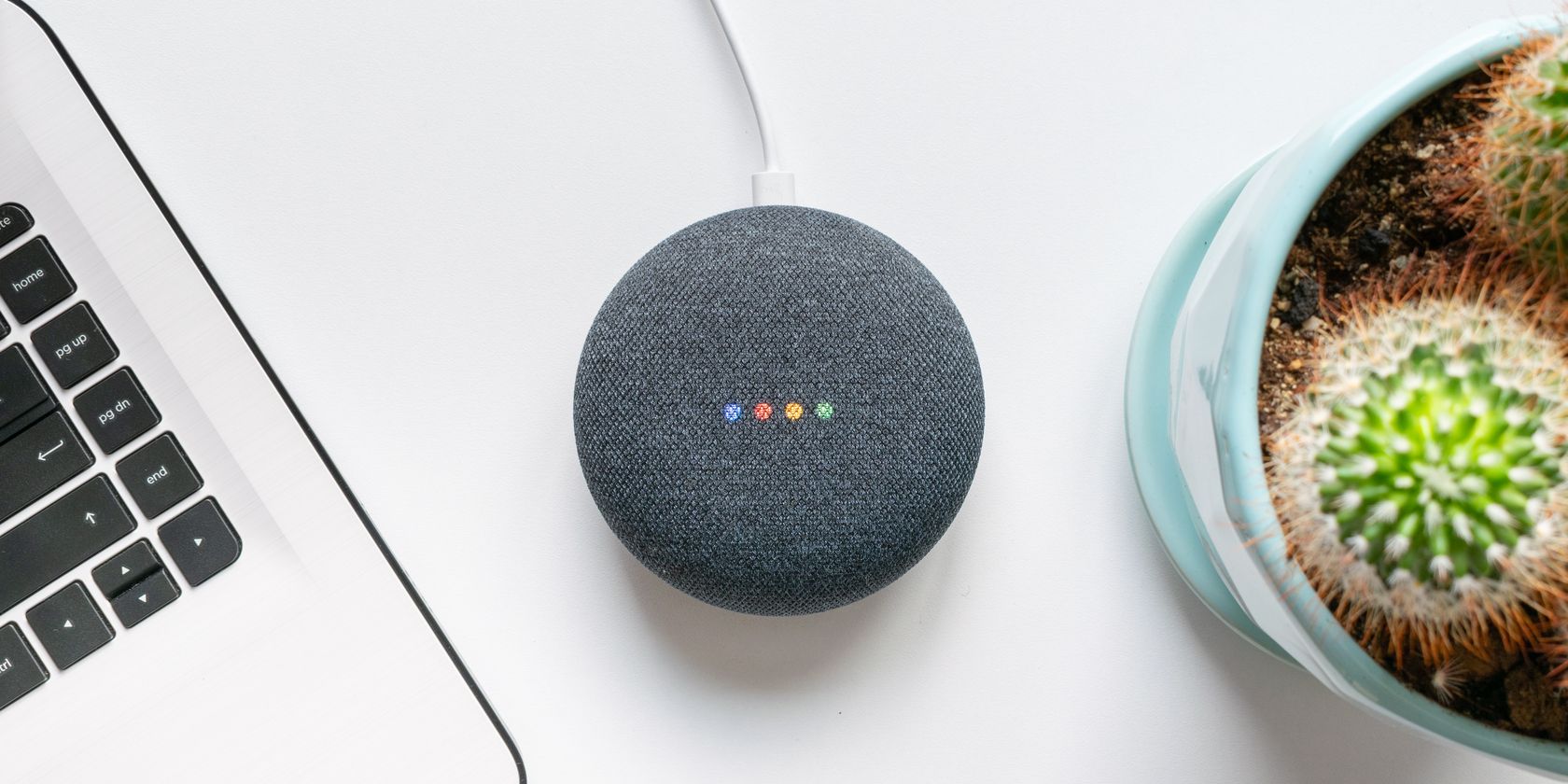 A Google Home speaker