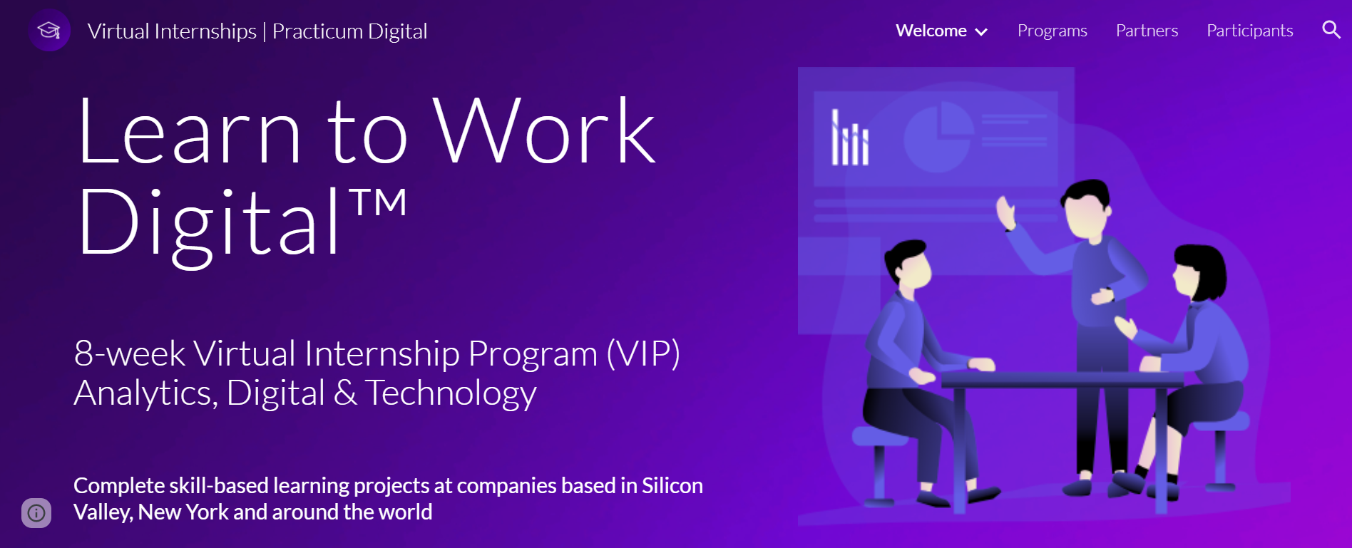 practicum digital virtual internship homepage