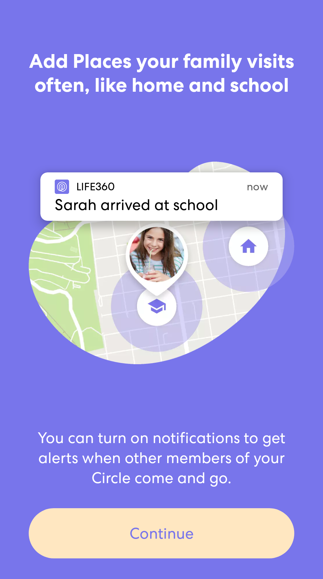 life360 app add places feature