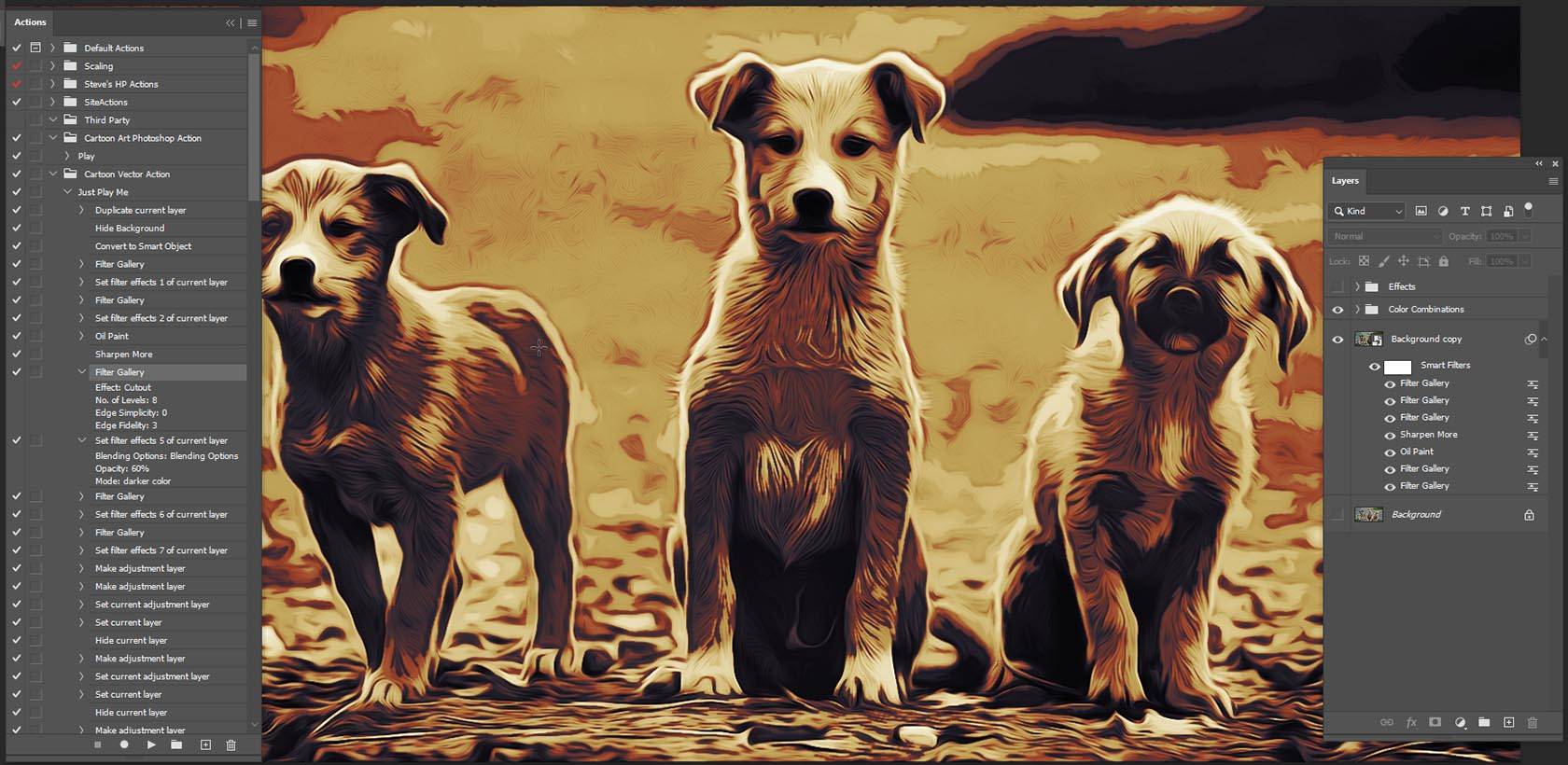 photos into art using photoshop