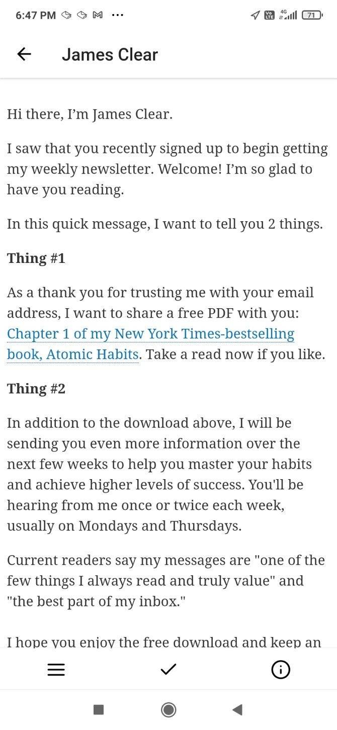 Slick Inbox has a gorgeous reading interface designed for newsletters