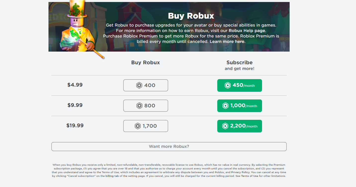 robux roblox in game currency