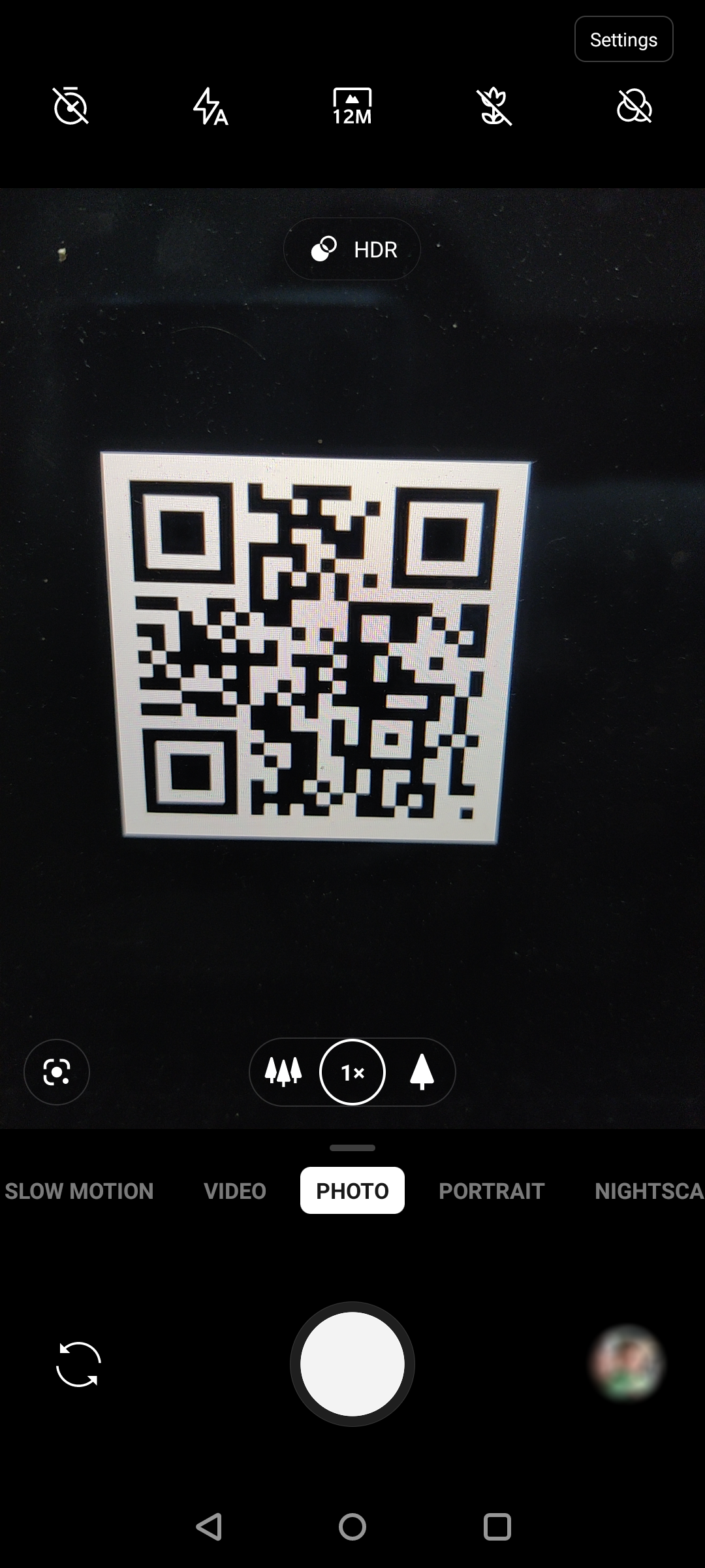 Scan a QR code on Android