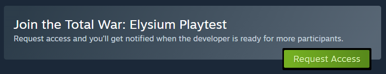 A Steam title with playtest early access available