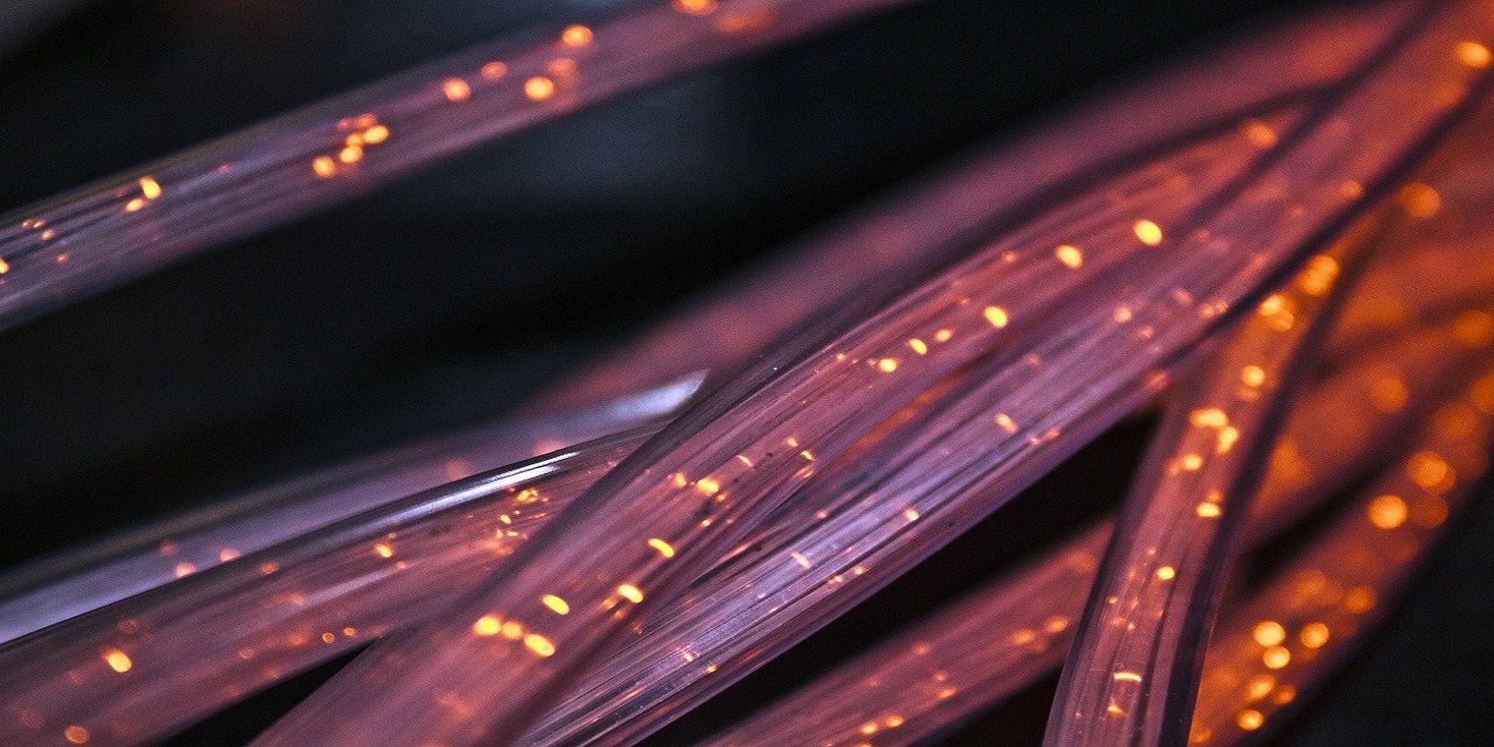 close up of fiber optic cable