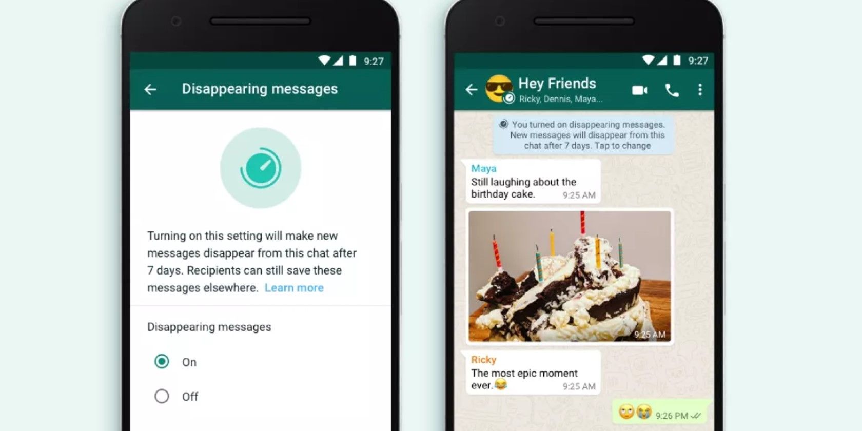 WhatsApp rolls out disappearing messages