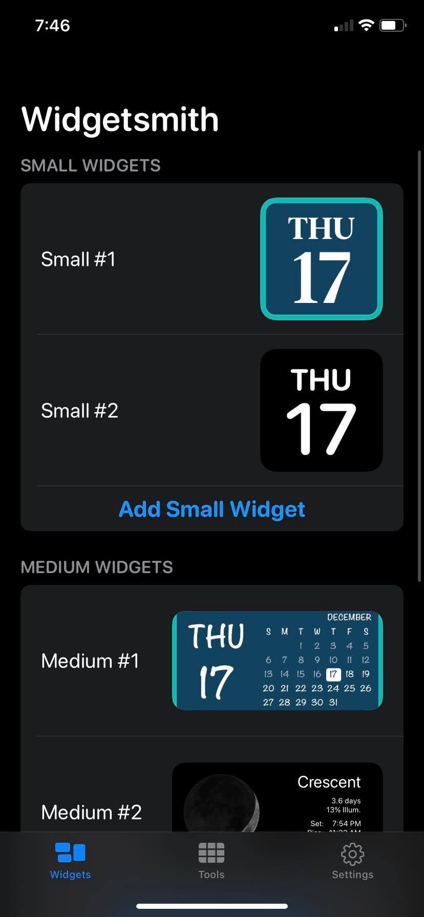WidgetSmith for iPhone