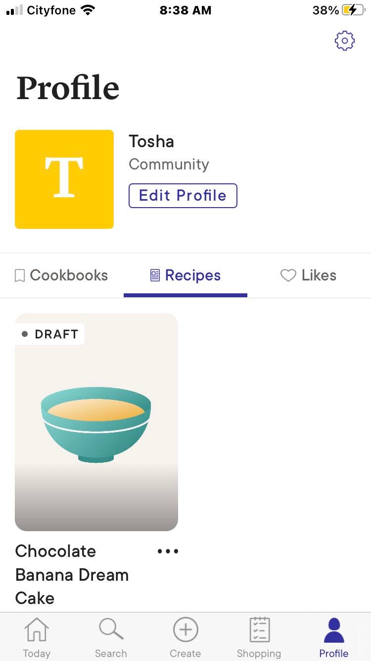Kitchen Recipes Screenshot of Personal Recipes