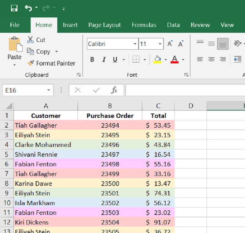 Multiple colors with formatting rules in Excel