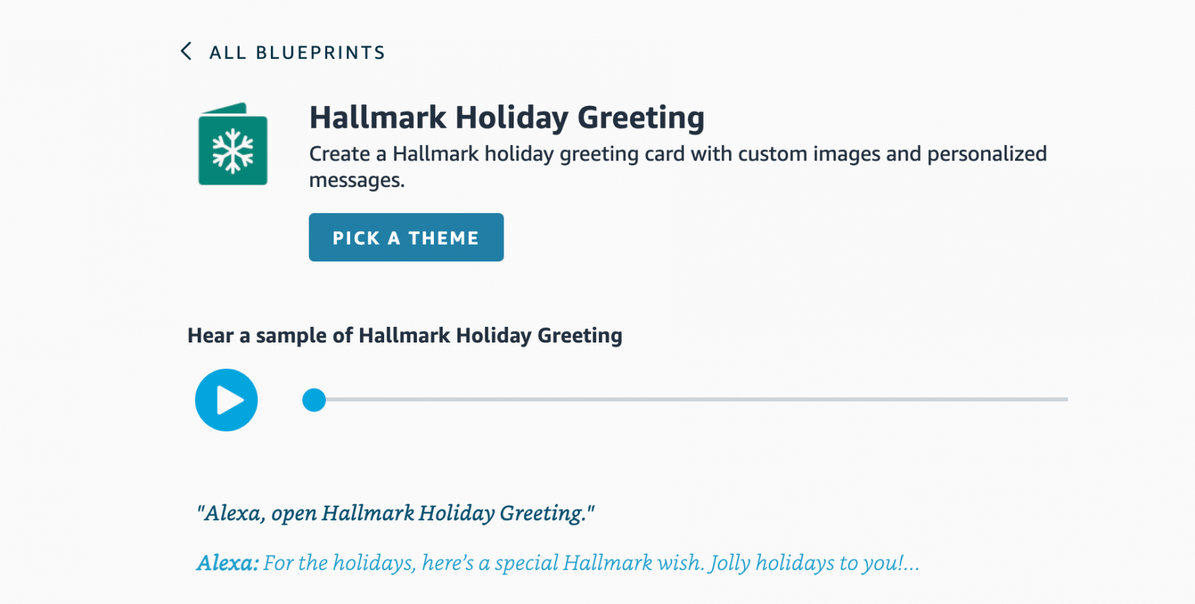 Hallmark card theme Amazon