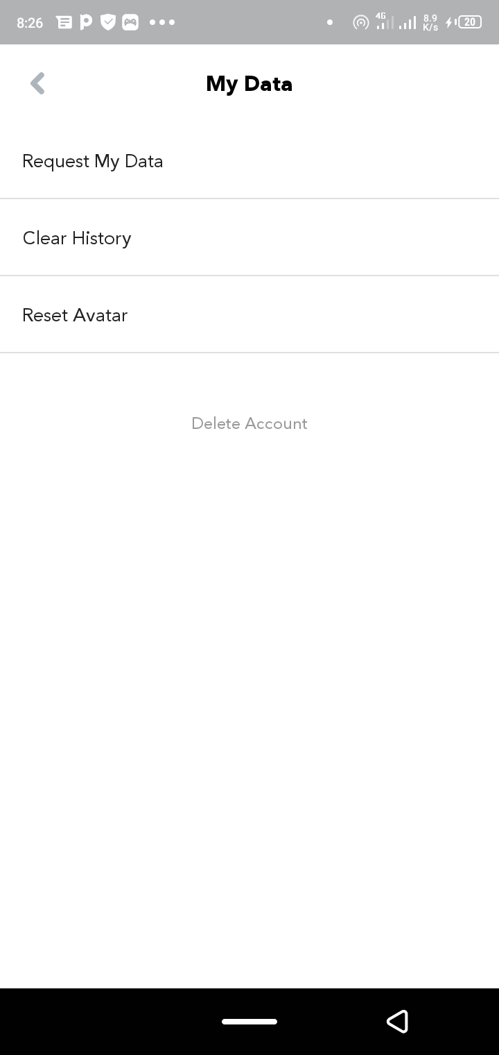 Select Reset Avatar to design a new avatar