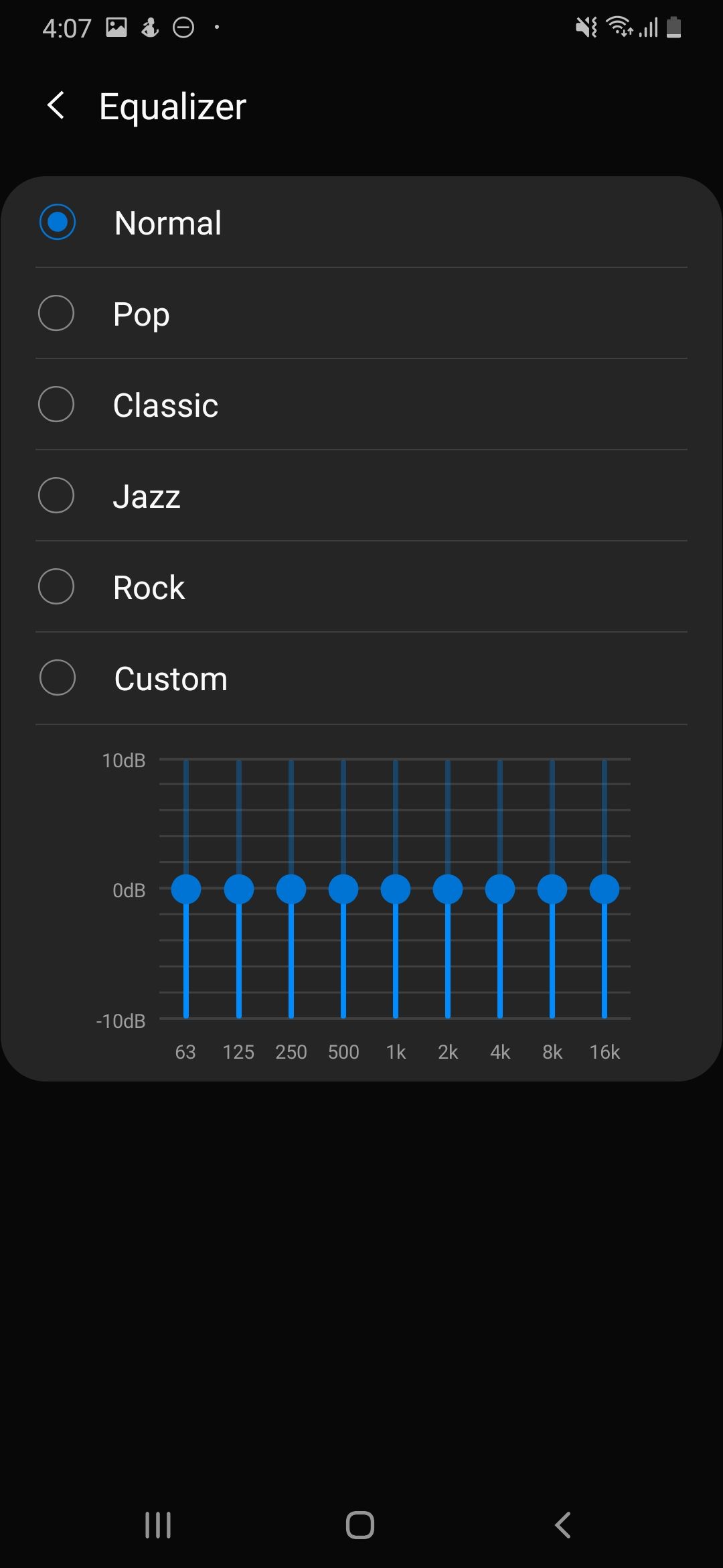 Spotify Equalizer Android Screenshot
