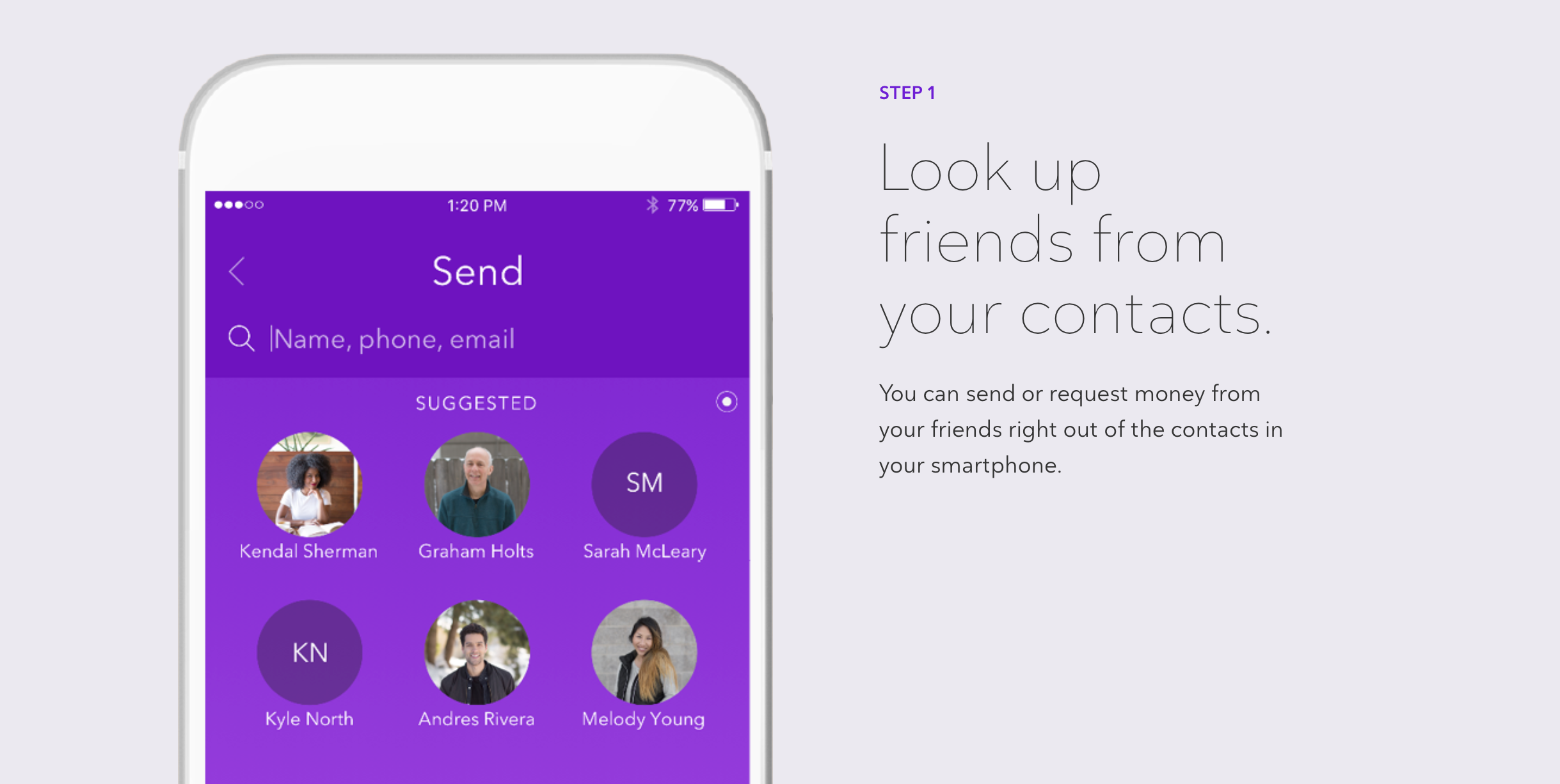 Use Zelle App to send money to friends and family