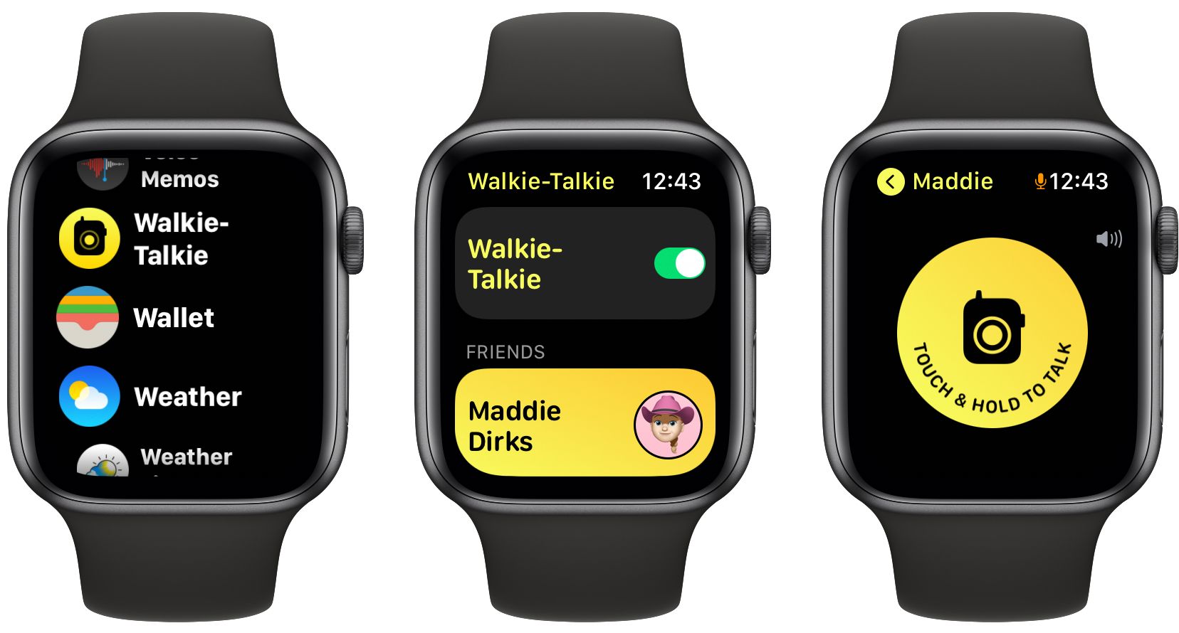 Apple Watch Walkie Talkie Use
