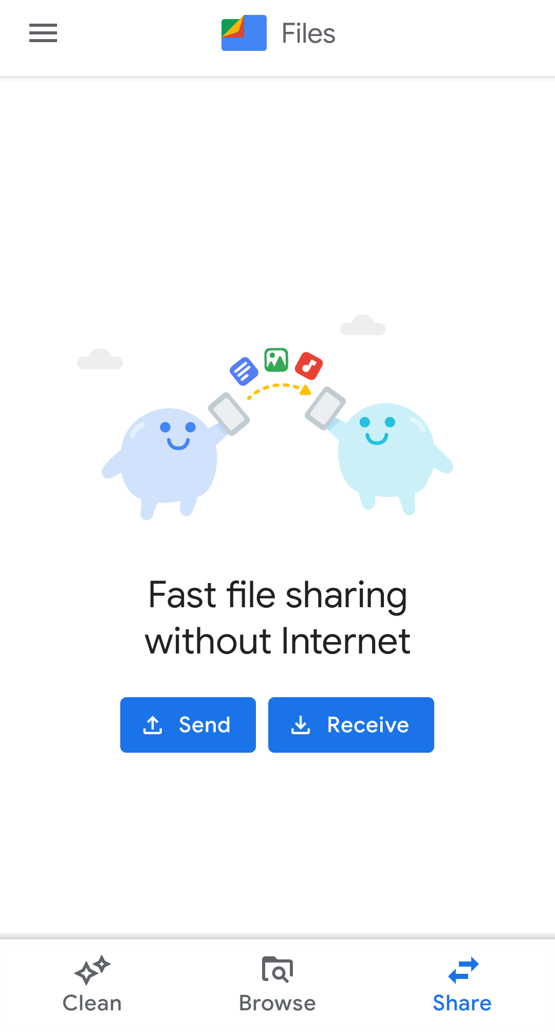 Files by Google Share