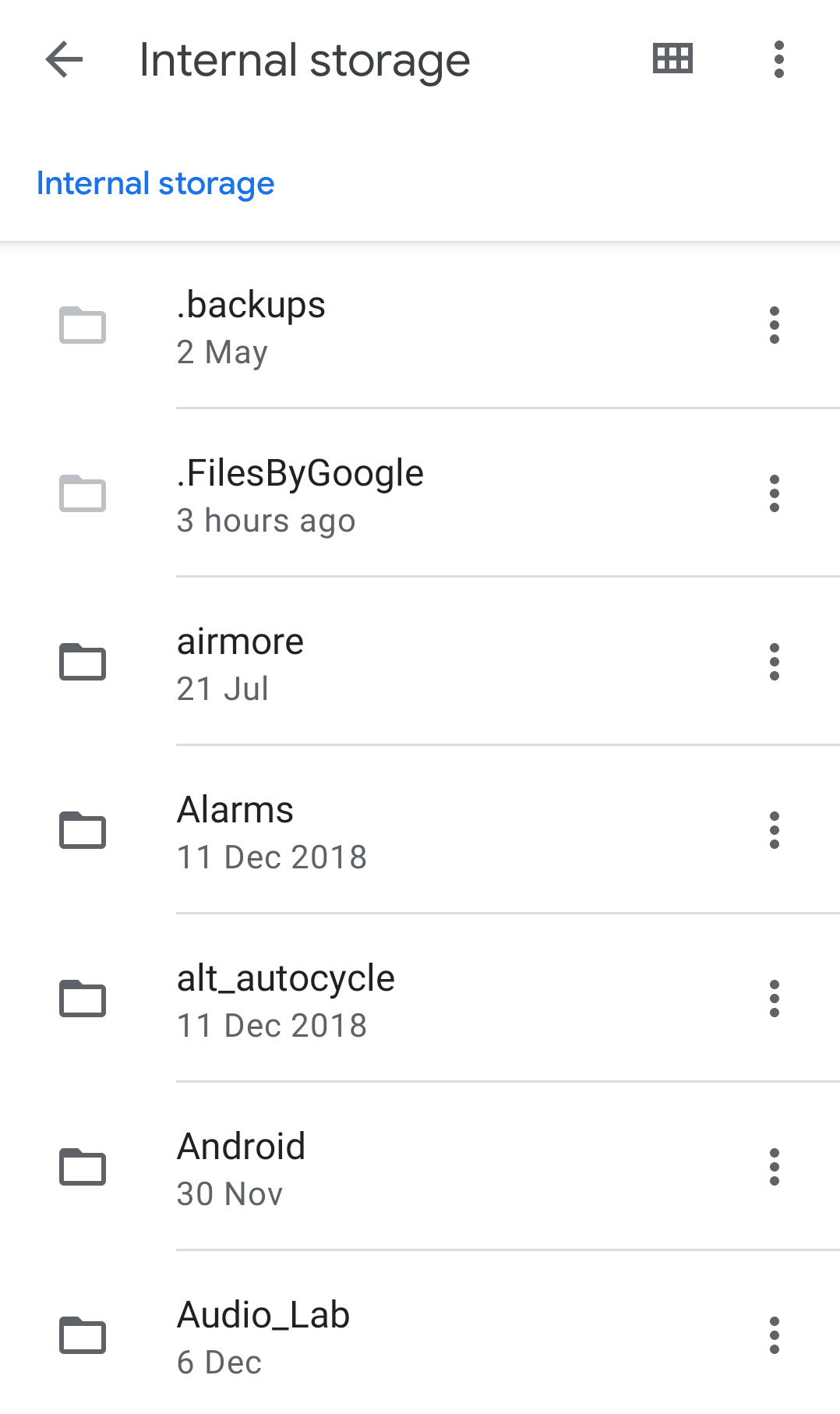 Android Internal Storage
