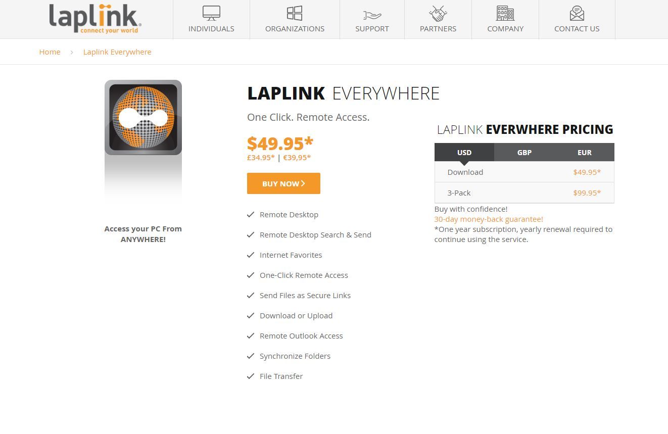 laplink remote desktop software
