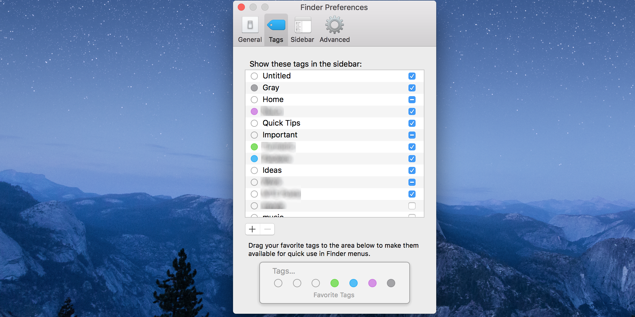 Manage Tags in Finder
