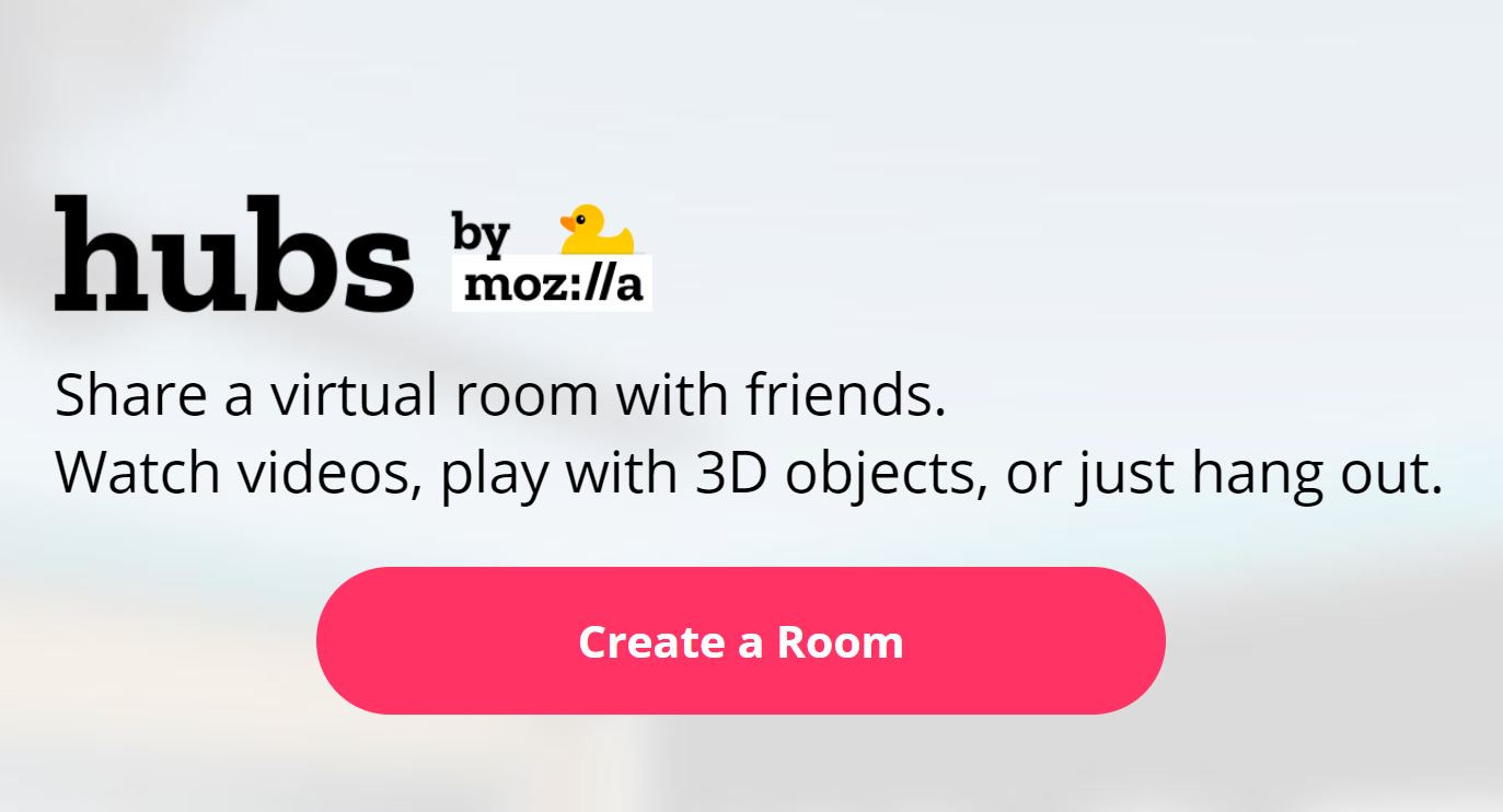mozilla hubs create a room