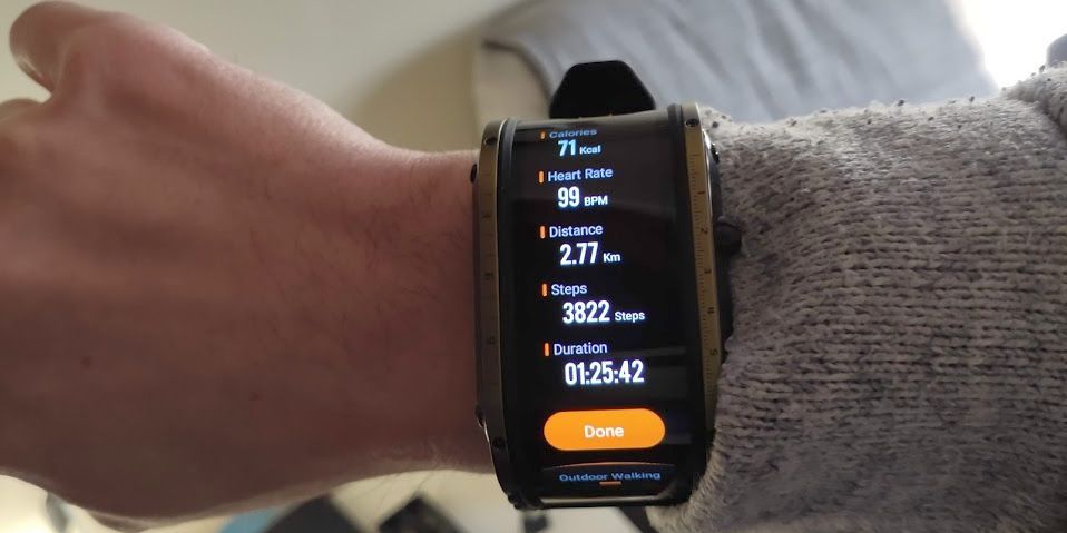 nubia watch exercise tracking information