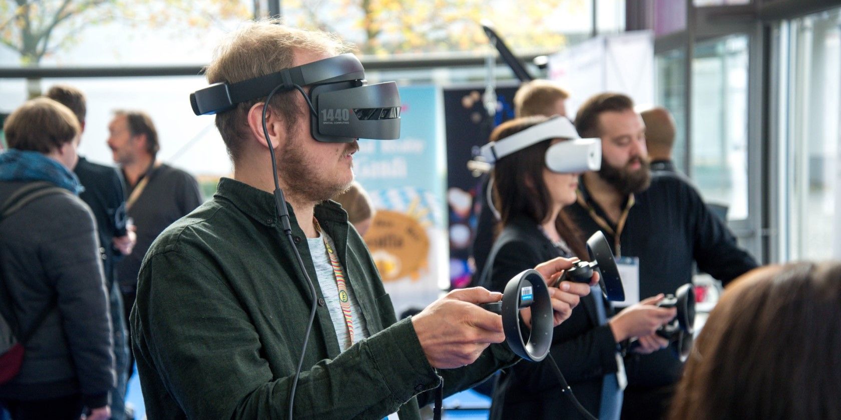 Virtual reality at convention