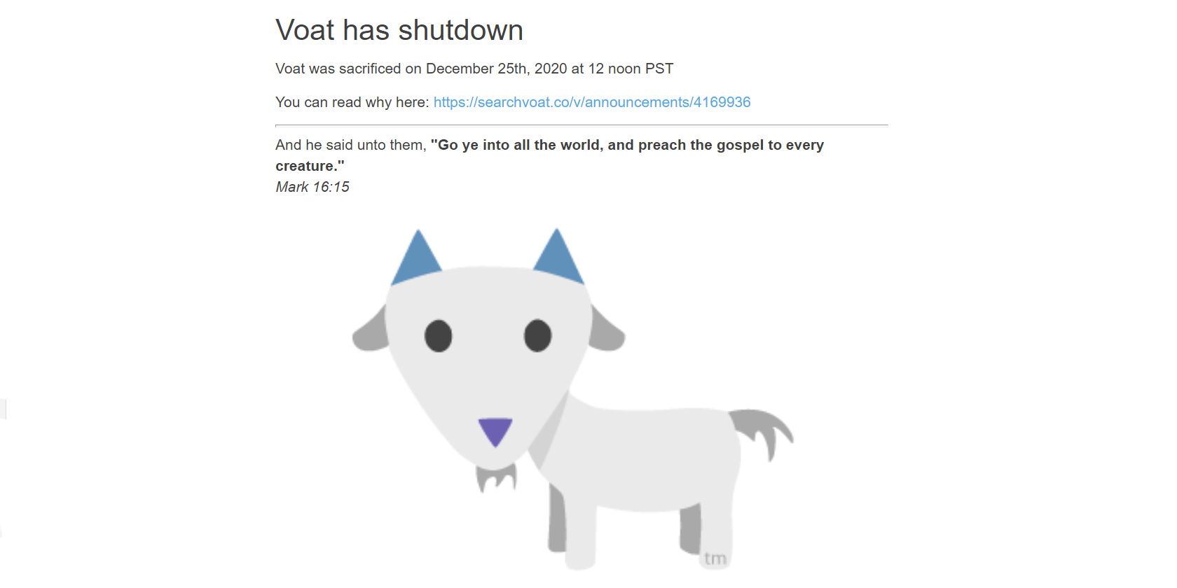 Voat Shuts Down Forever