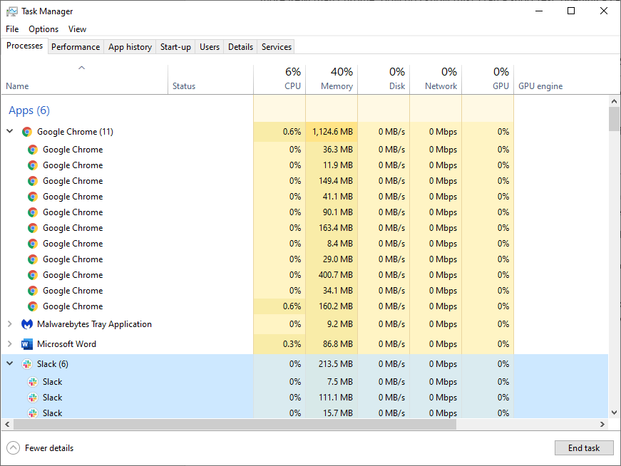 does safari or chrome use more memory