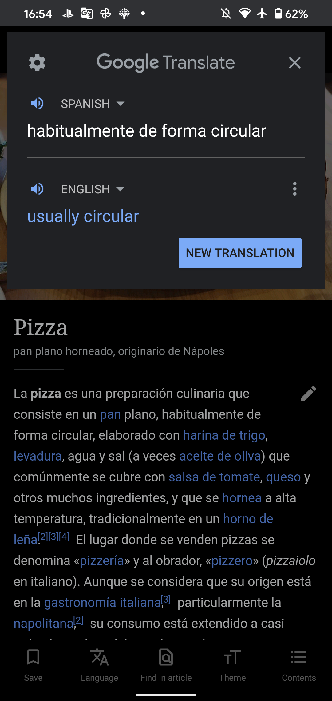 Android Instant Translate