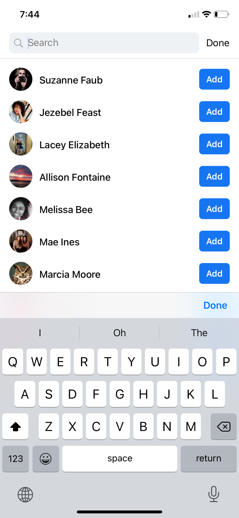 Screenshot of Facebook add Favorites menu
