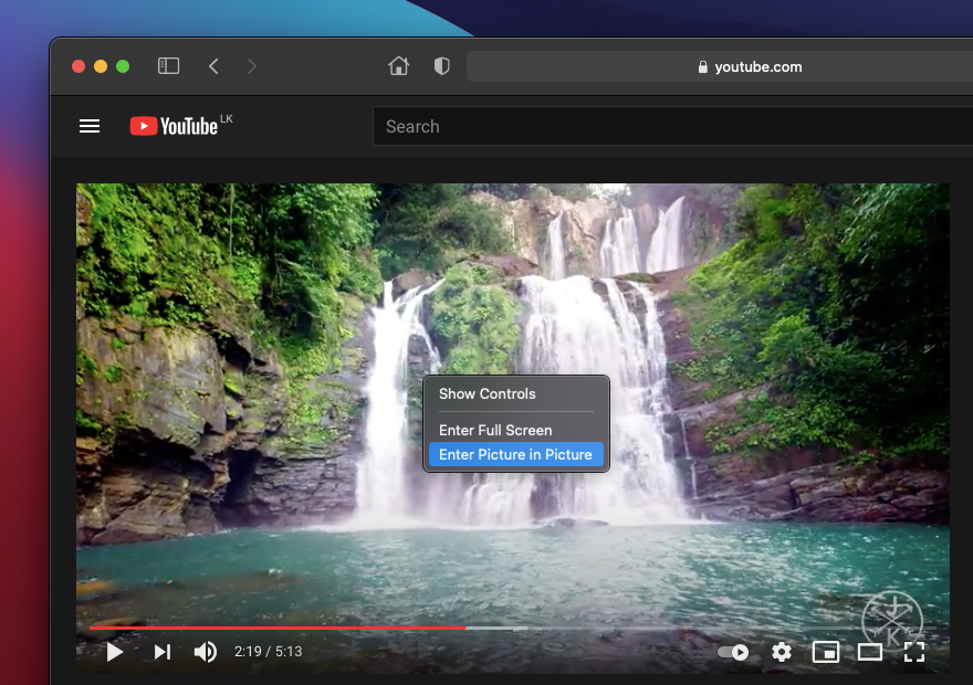 YouTube on Mac