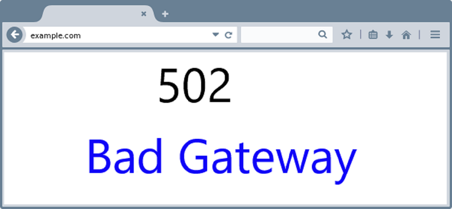 502 Bag Gateway Error