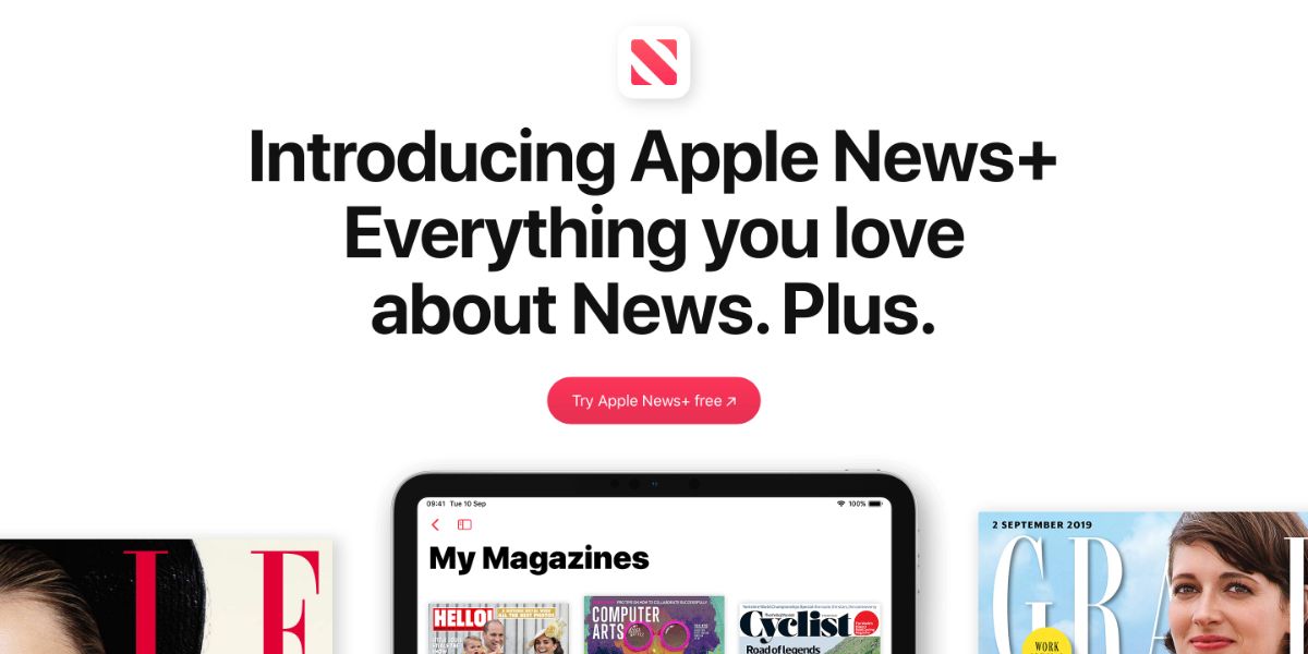 Apple News+ banner image