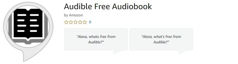 Audible Free Audiobook skill