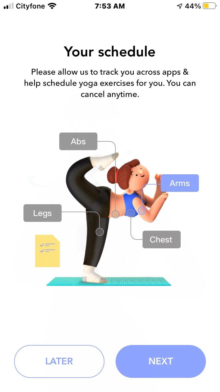 Daily Yoga Target Screenshot