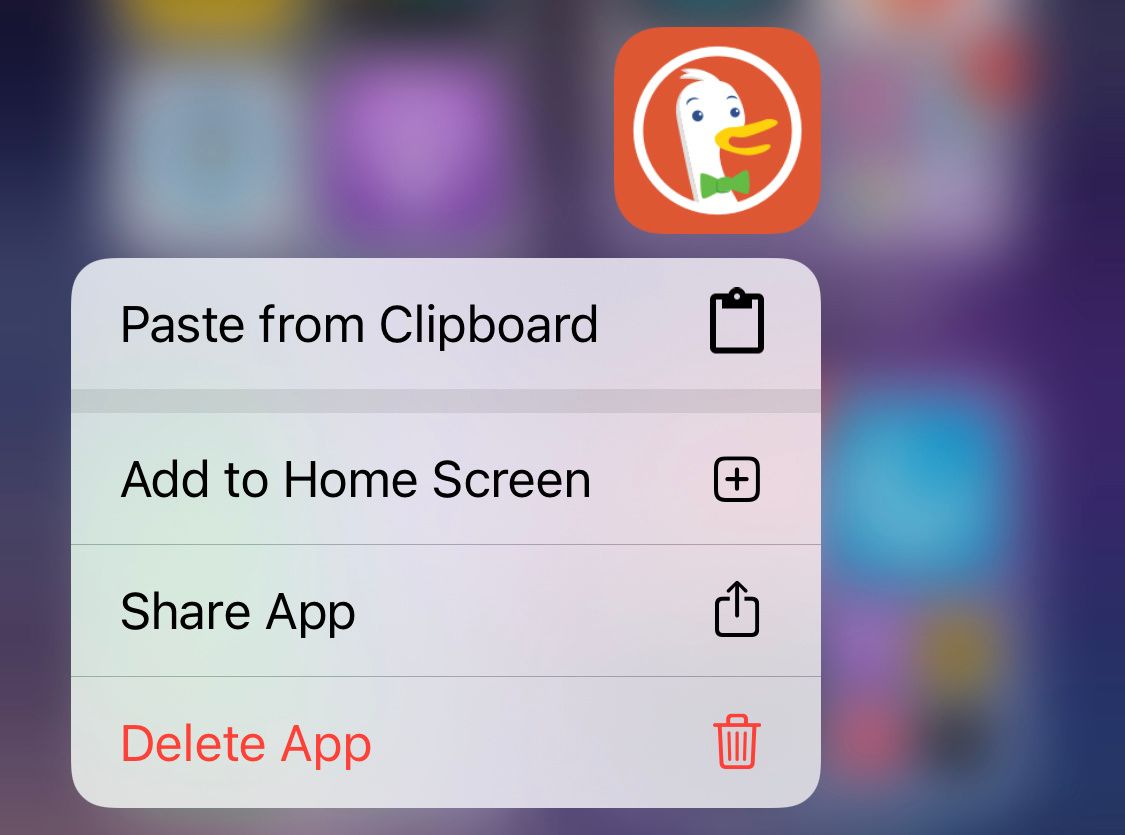 Delete App option from app in iPhone App Library.