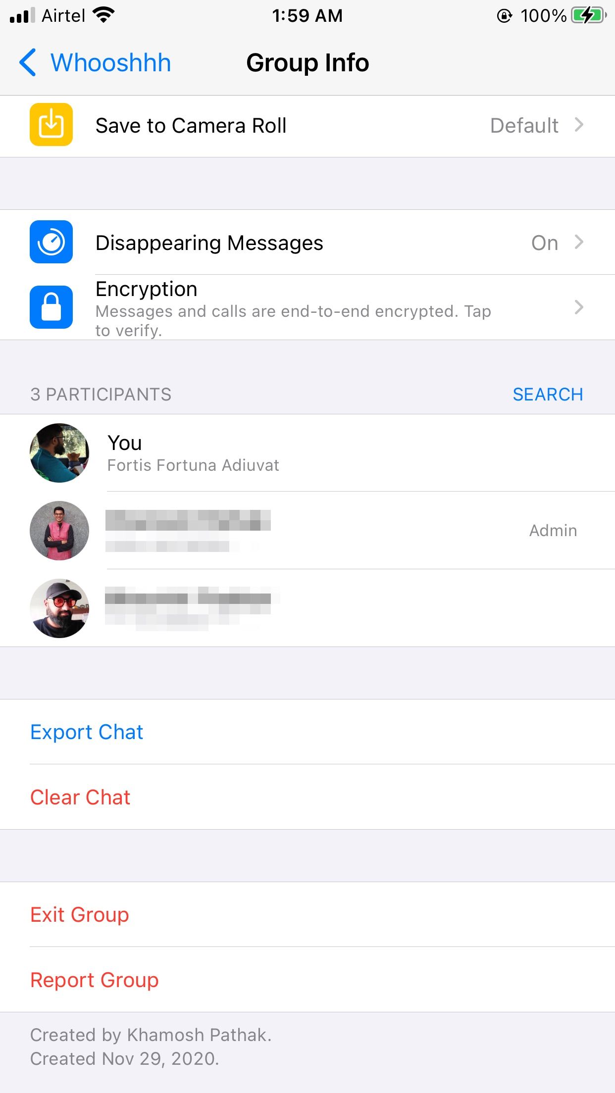 Export Group Chat From WhatsApp on iOS