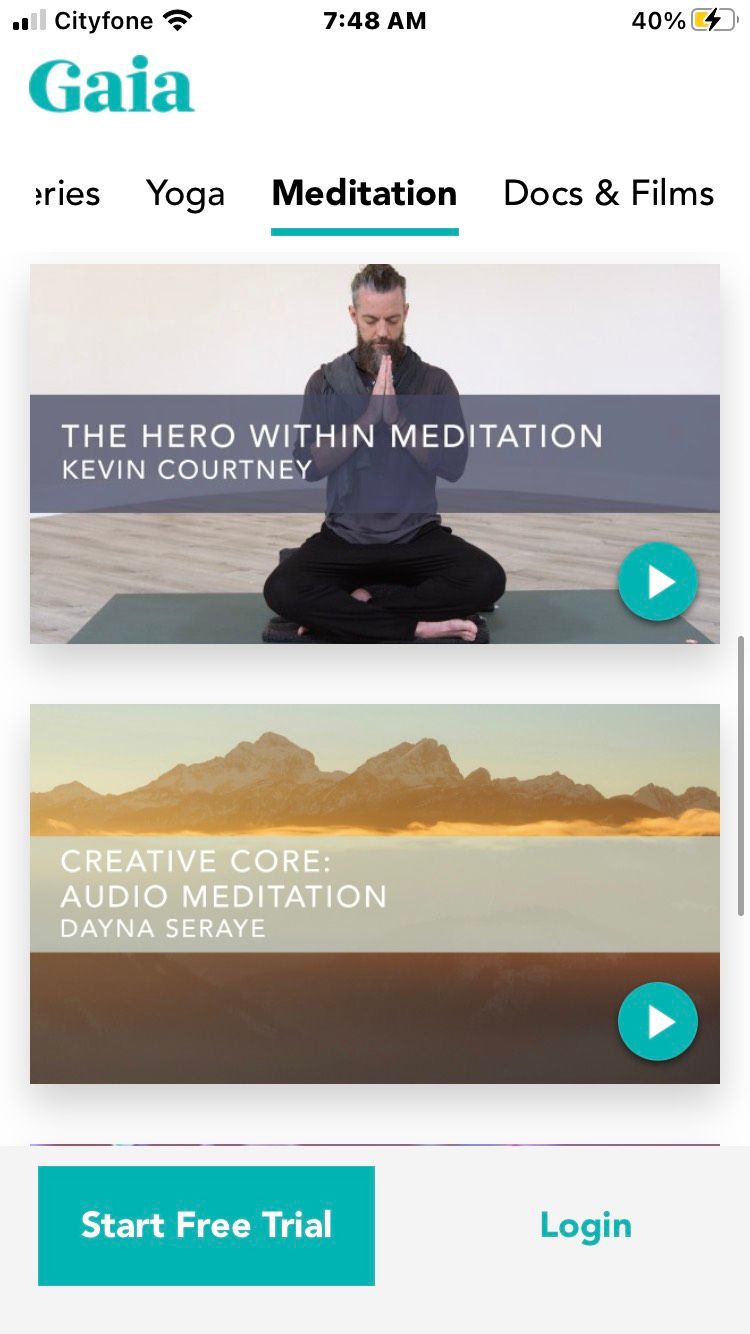 Gaia Yoga Videos Screenshot