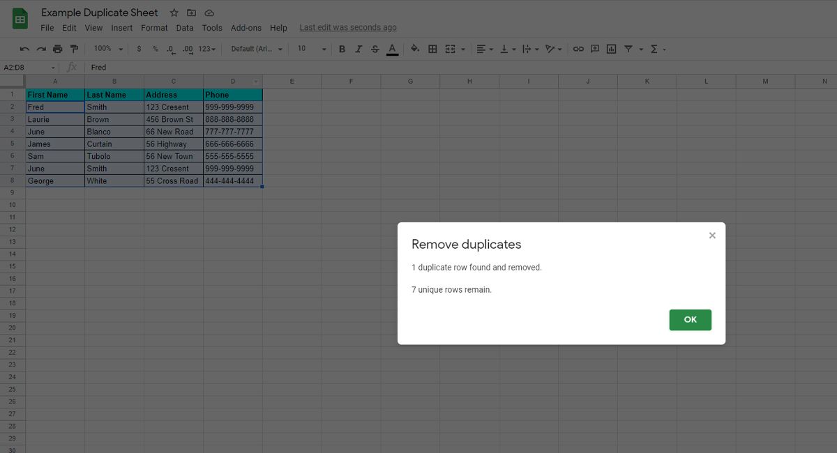 4 Ways to Remove Duplicates in Google Sheets