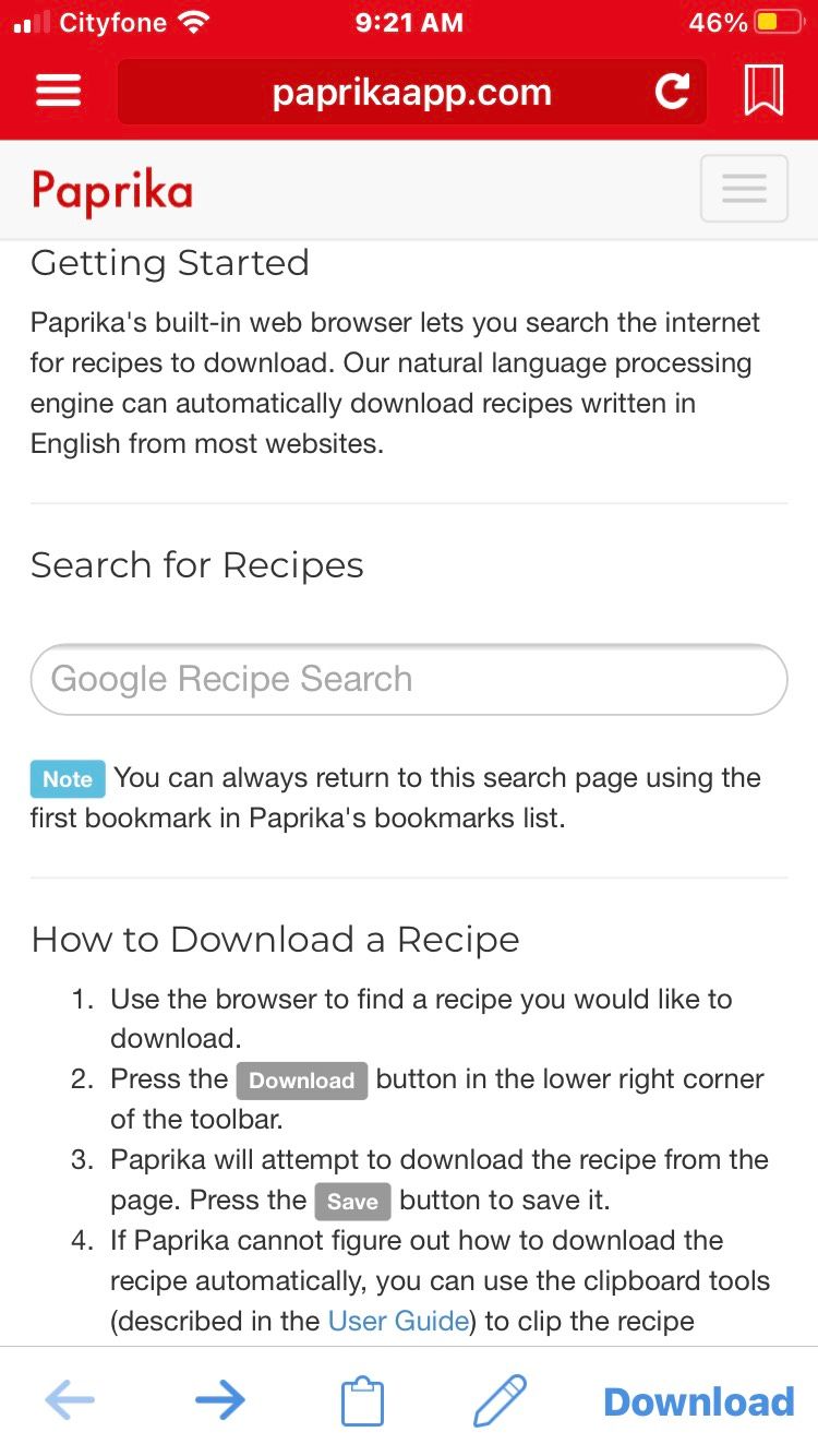 Paprika Recipe Manager Download Tools
