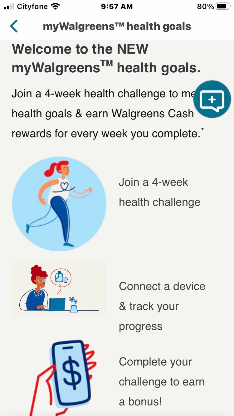 Walgreens Rewards Instructions Screenshot