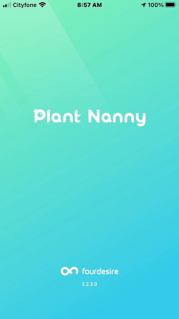 Plant Nanny Homescreen