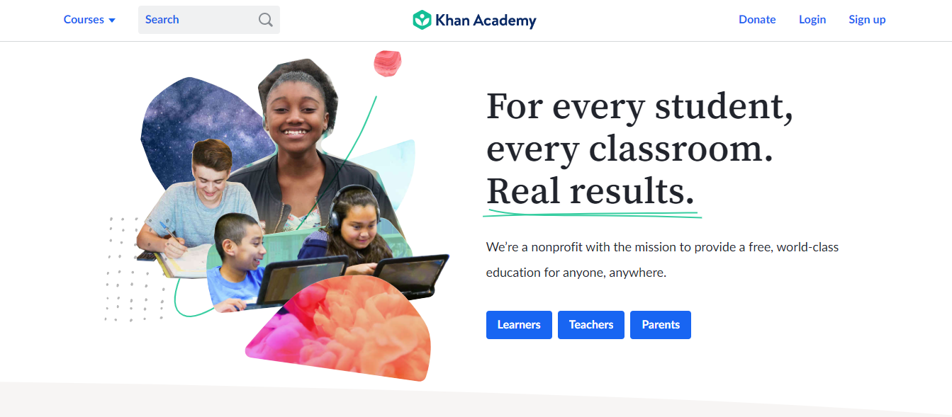 Screenshot Khan Academy