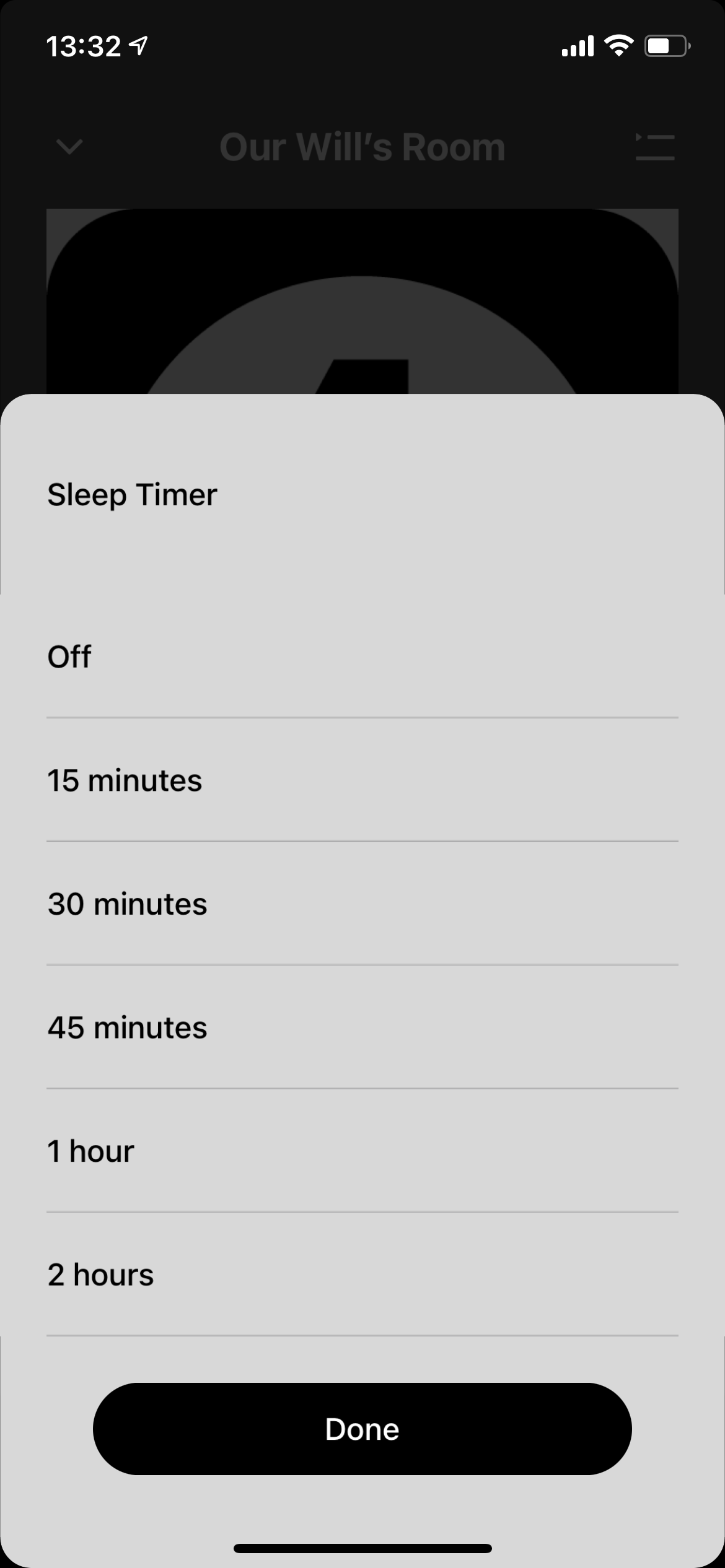 Sonos Sleep Timer