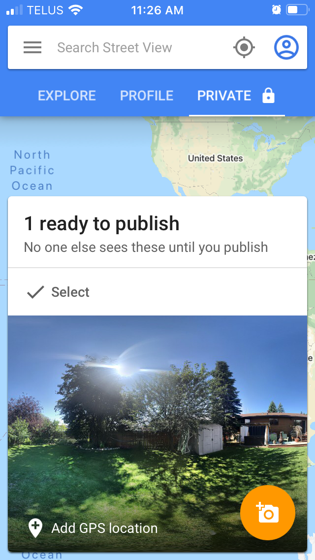 Publish in Street View