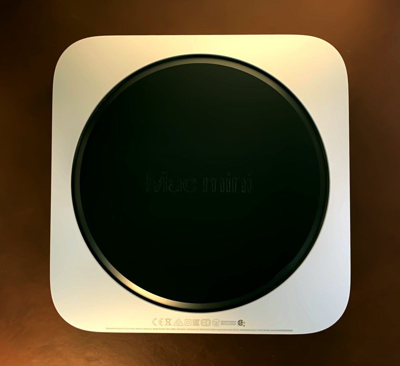Mac Mini M1 Underside With Logo Visible