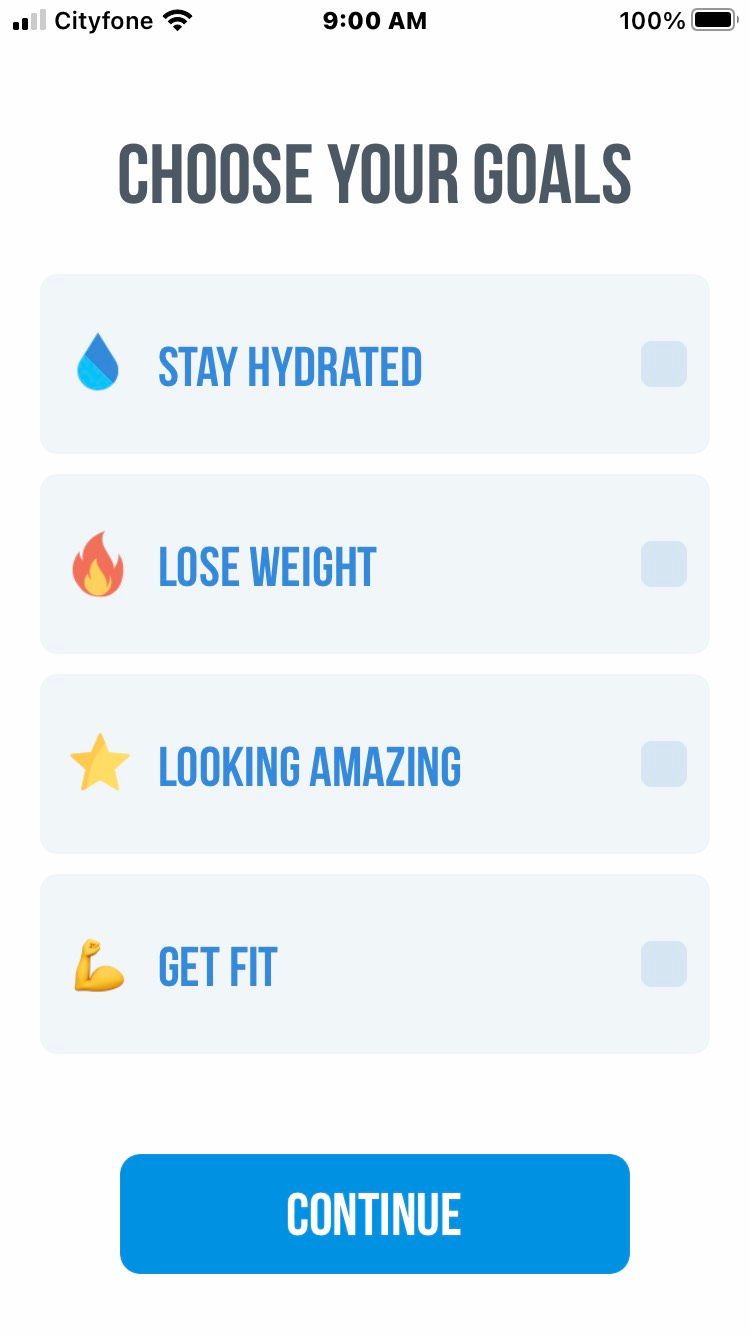 Water Reminder Goal Screenshots